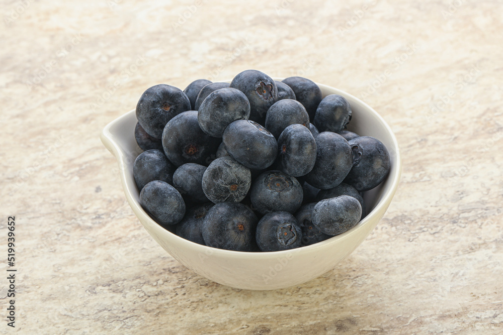 Sweet ripe blueberry heap in the bowl Sweet ripe blueberry heap in the bowl