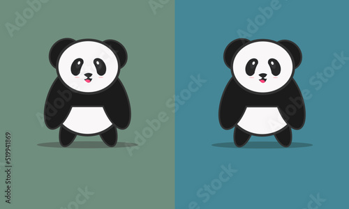 cute panda vector