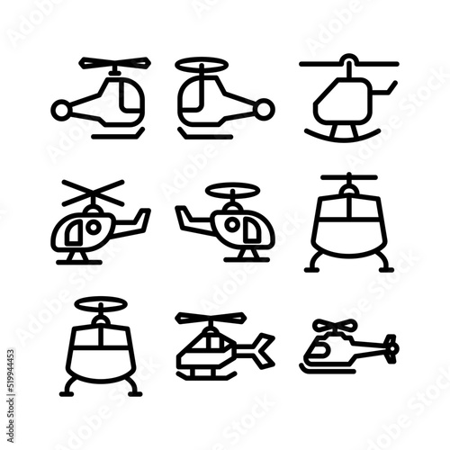 helicopter icon or logo isolated sign symbol vector illustration - high quality black style vector icons
 photo