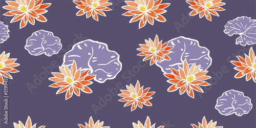 seamless background with flowers vector for card fabric decoration