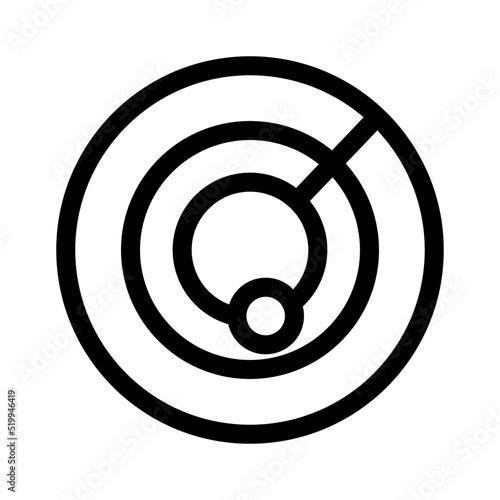 radar icon or logo isolated sign symbol vector illustration - high quality black style vector icons
