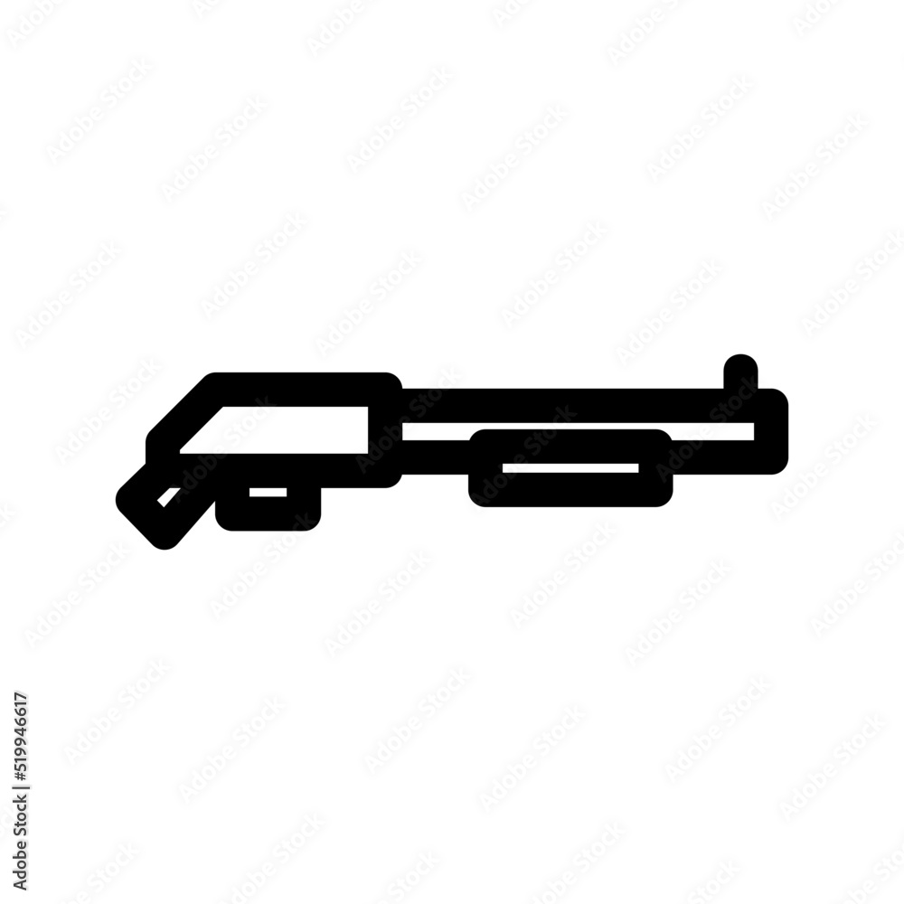 shotgun icon or logo isolated sign symbol vector illustration - high quality black style vector icons
