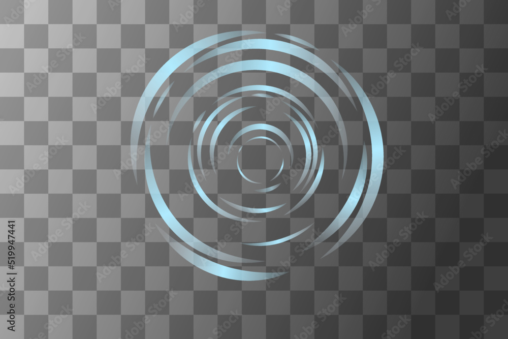 Water ripple on transparent background blue color top view circle water splash vector illustration Water ripple on transparent background blue color top view circle water splash vector illustration