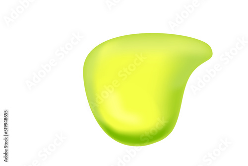 Green slime spot toxic splat vector illustration on white background