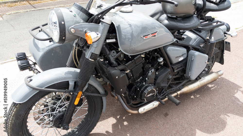 Chang jiang side car neo retro motorbike vintage motorcycle sign logo ...