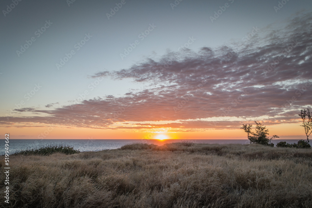 sunrise over the river