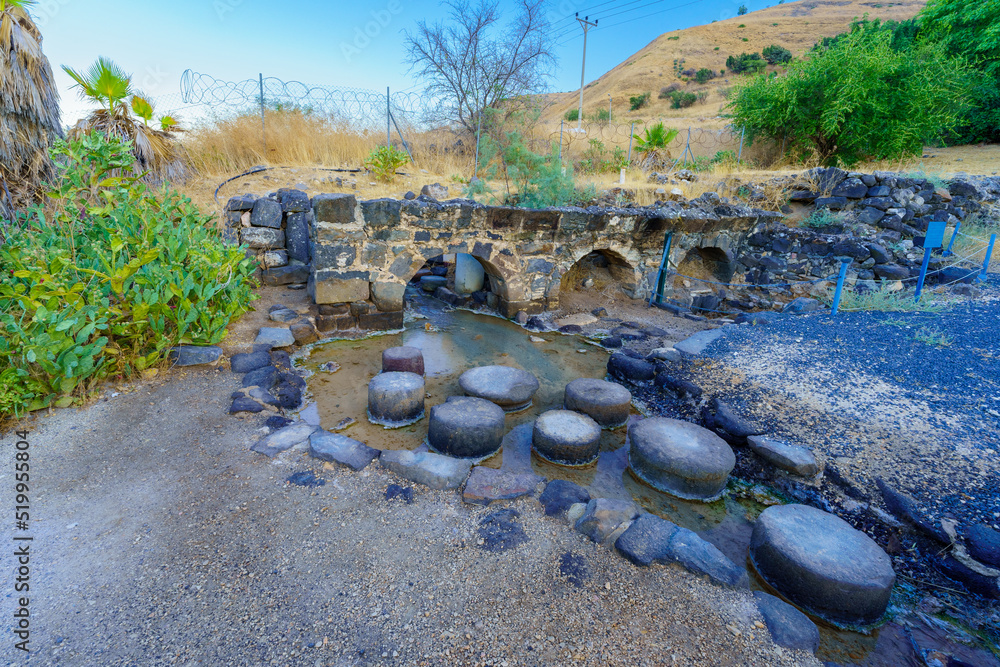 Hot Spring with Roman era ruins, in Hamat Tiberias