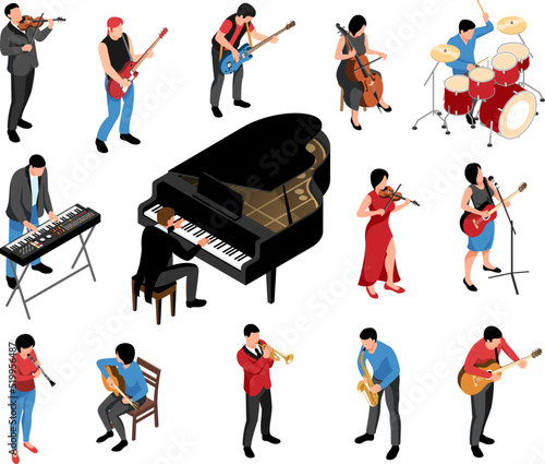 Isometric Musicians Set