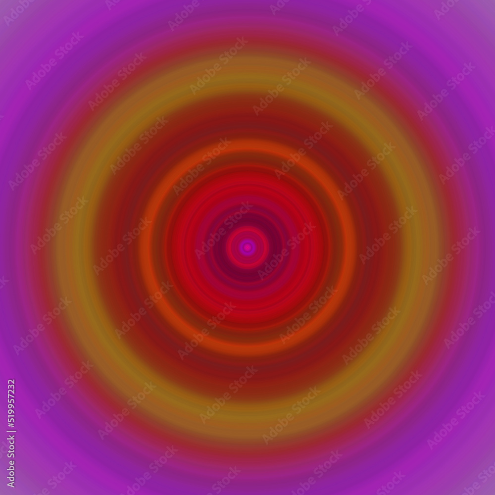 Red hole with pink background in the universe. The dabbing technique near the edges gives a soft focus effect due to the altered surface roughness of the paper.