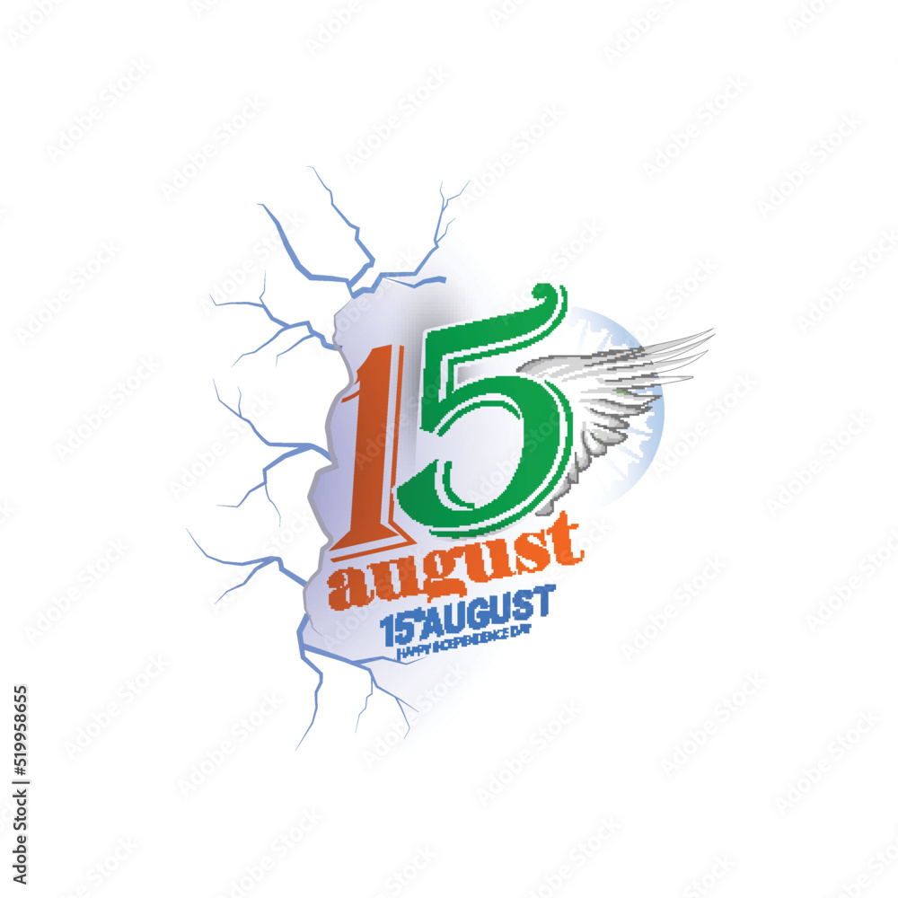 Obraz premium creative vector sale illustration for Indian 75th independence day -15th august. 