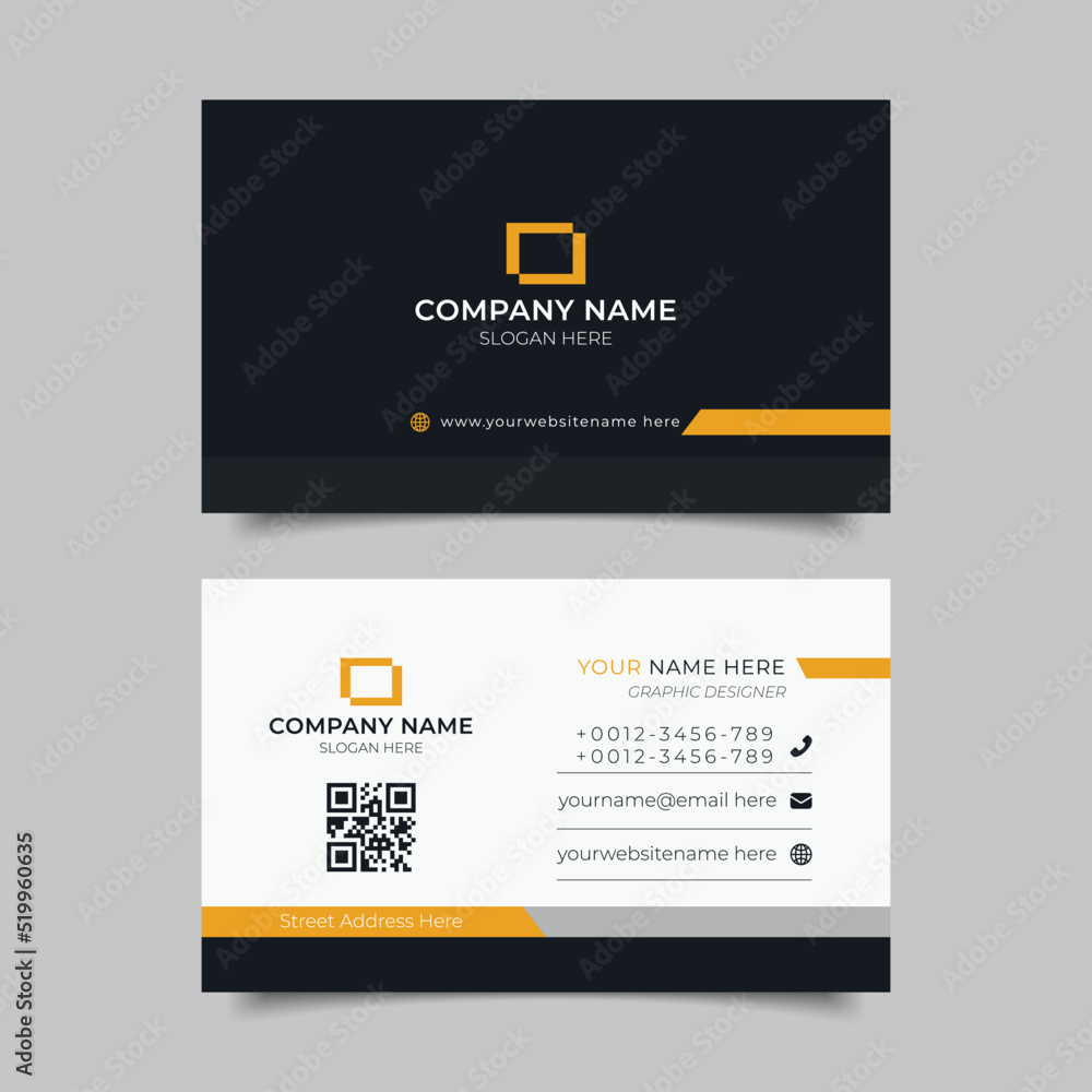 Modern business card design Modern business card design