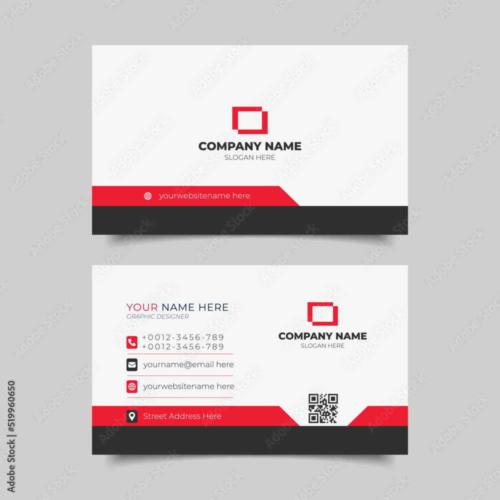 Modern business card design Modern business card design
