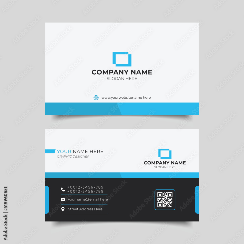 Modern business card design Modern business card design