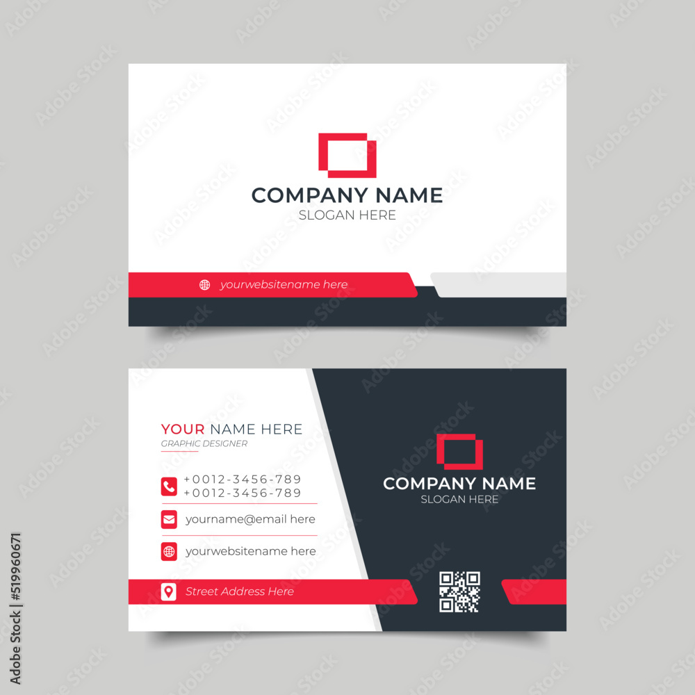 Modern business card design Modern business card design