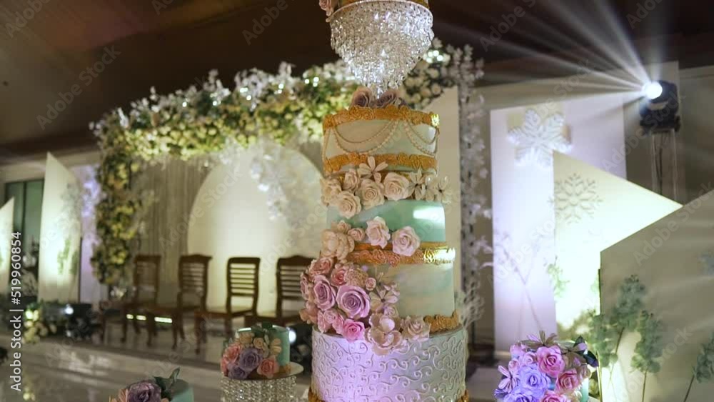 obit shot of an event layered cake obit shot of an event layered cake