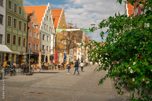 A beautiful summer day in Germany's old town, Ingolstalt