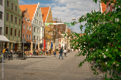 A beautiful summer day in Germany s old town  Ingolstalt