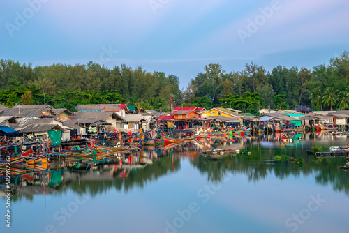 Fisherman's wharf at Narathiwat, Thailand.