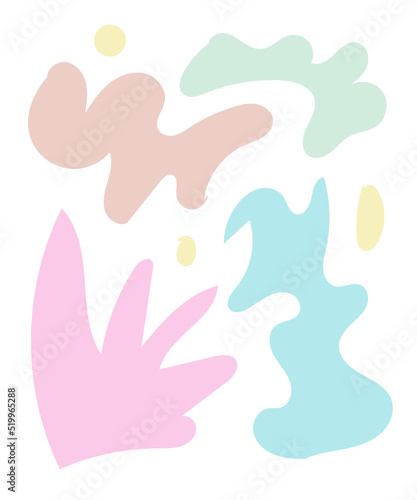 Abstract Shapes Pastel Background 