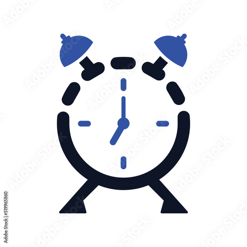 Clock, watch, schedule icon. Simple editable vector design isolated on a white background.