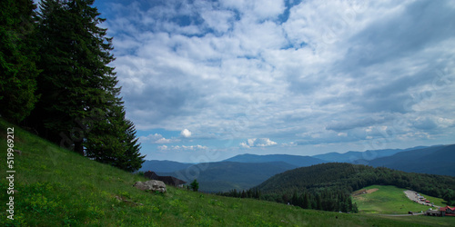 Picture of a landscape in a mountain area