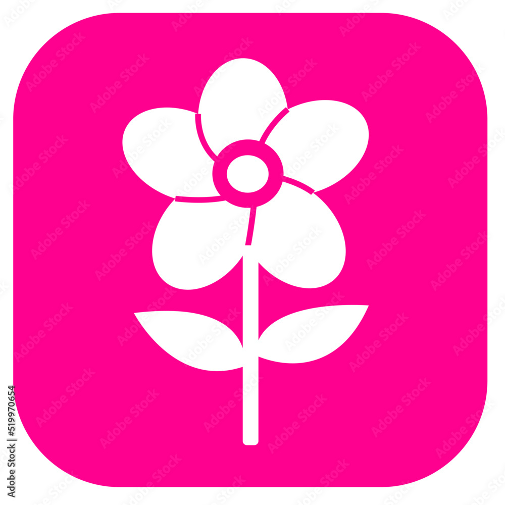 Flower icon flora sign symbol design