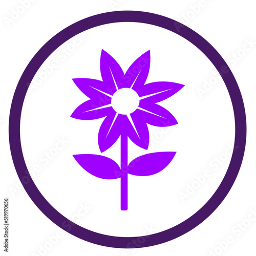 Flower icon flora sign symbol design