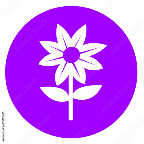 Flower icon flora sign symbol design