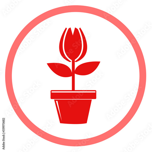 Flower icon flora sign symbol design
