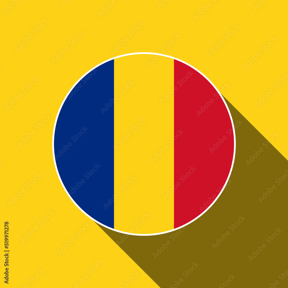 Fototapeta premium Country Romania. Romania flag. Vector illustration.
