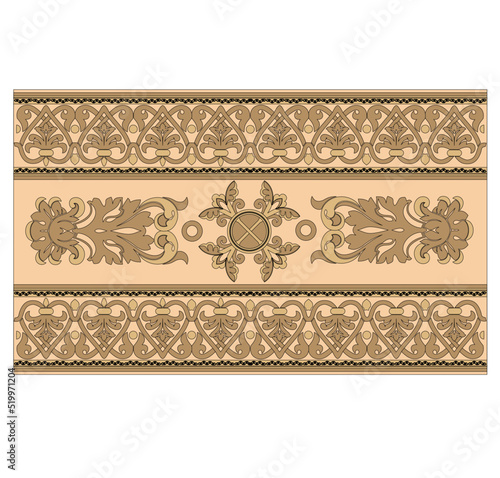 GOLD EMBROIDERY FOR LITURGICAL CLOTHES AND SACRED CEREMONIES. SACRED CATHOLIC SYMBOLS IN ANCIENT STYLE WITH GOLDEN DECORATIONS
