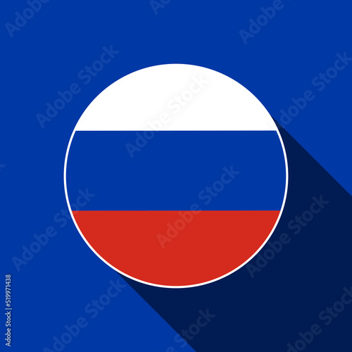 Country Russia. Russia flag. Vector illustration.