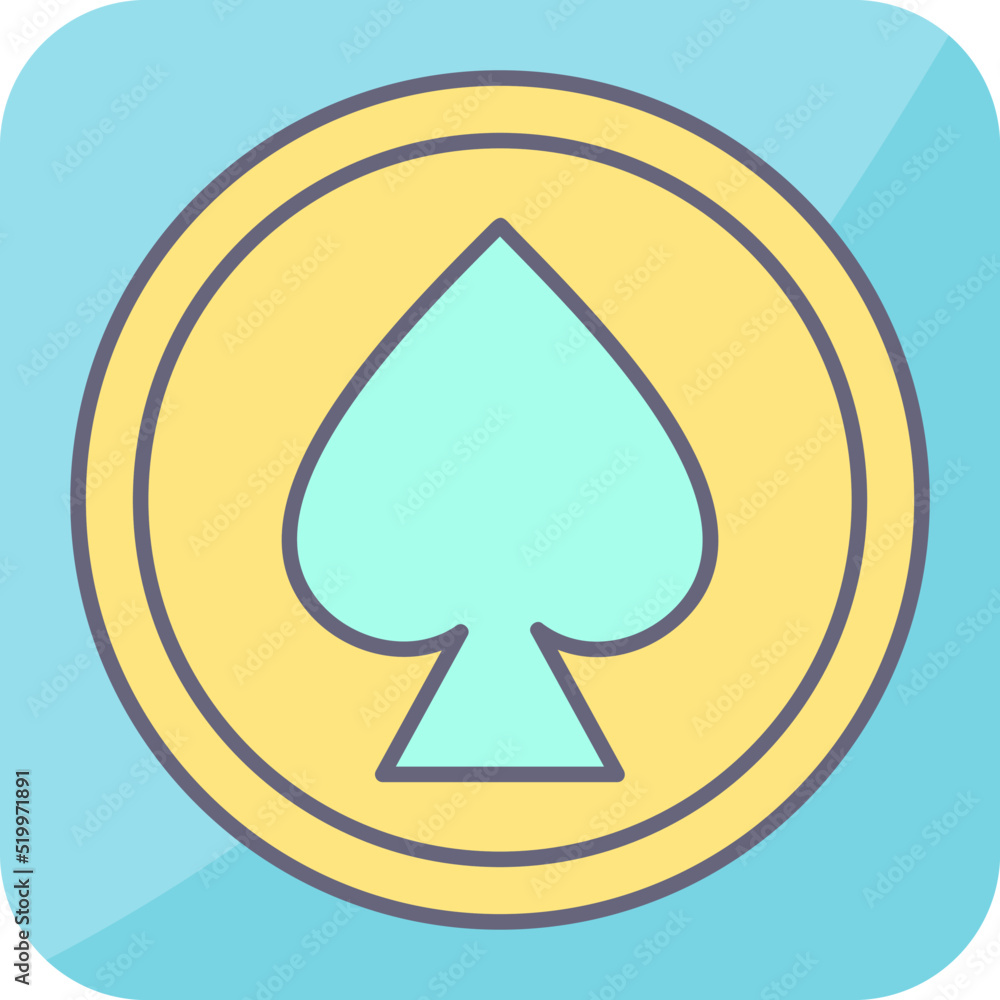 Unique Spade Vector Icon Unique Spade Vector Icon