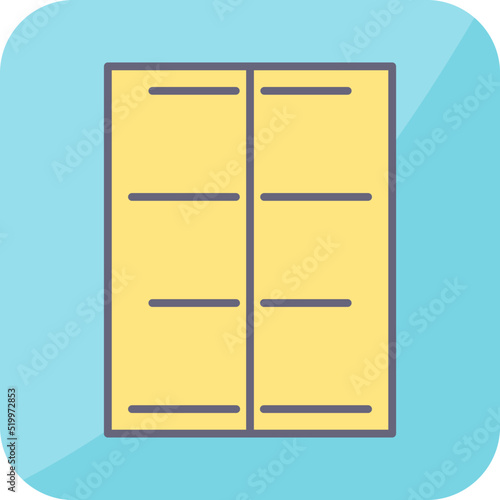 Unique Center Align Vector Icon