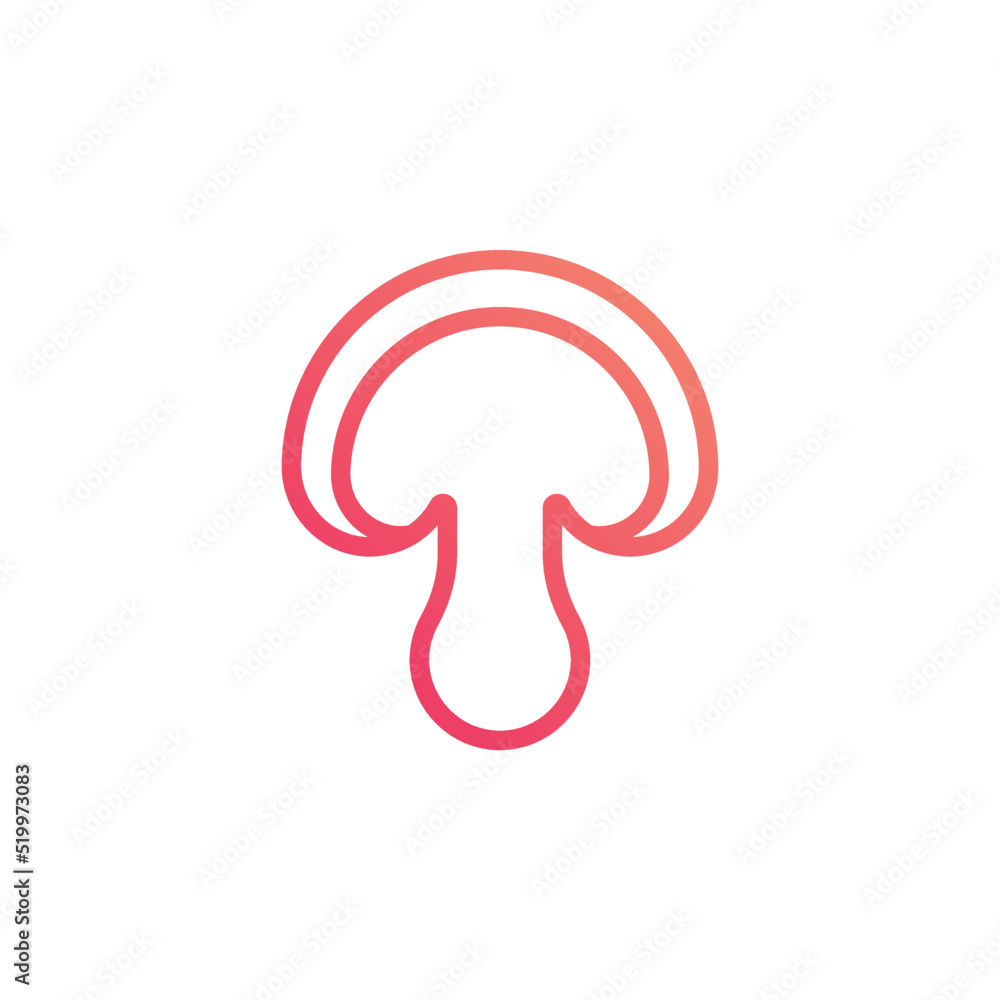 mushroom vector for website symbol icon presentation