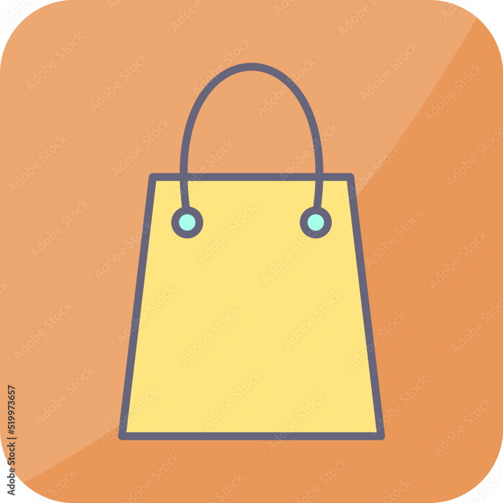 Unique Shopping Bag Vector Icon Unique Shopping Bag Vector Icon