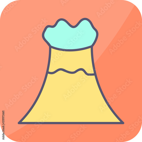 Volcano Vector Icon