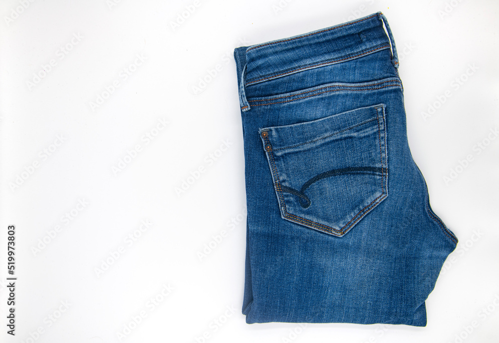 blue jeans isolated on white blue jeans isolated on white