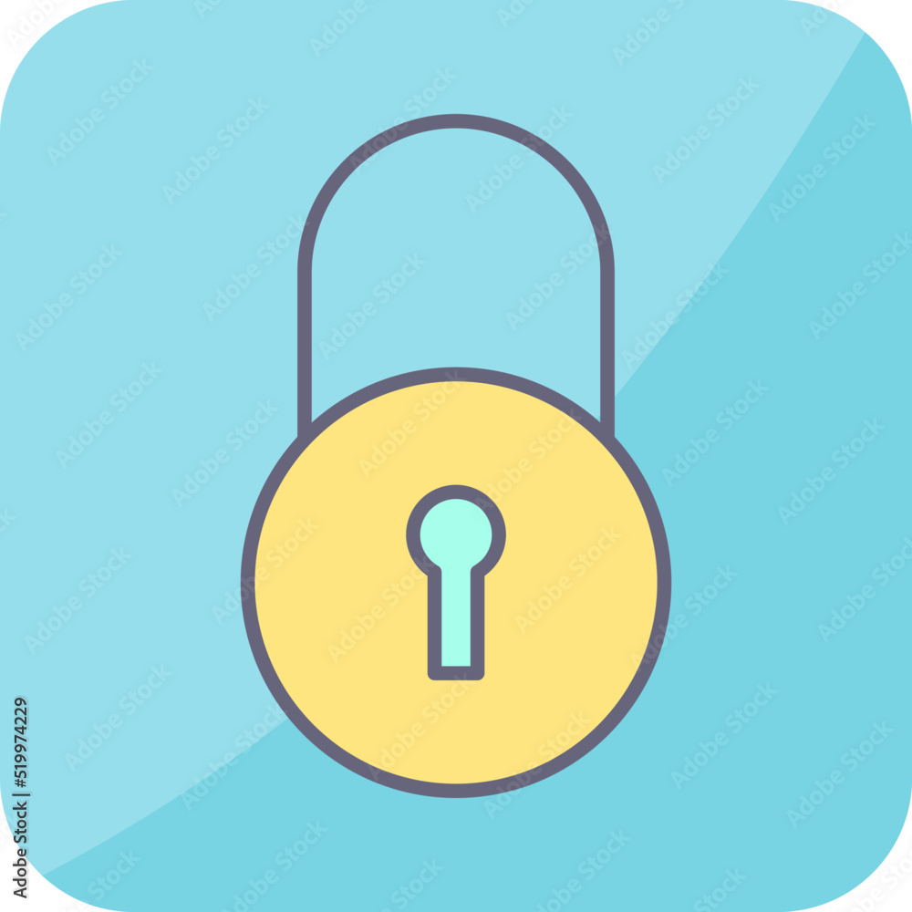 Unique Closed Access Vector Icon