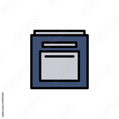 oven vector for website symbol icon presentation