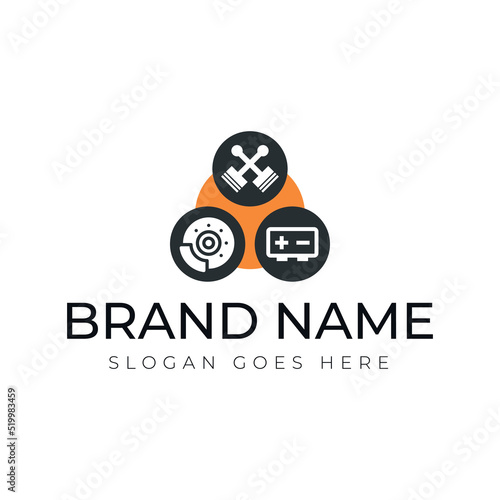 Spare Parts Logo for the Automobile Industry