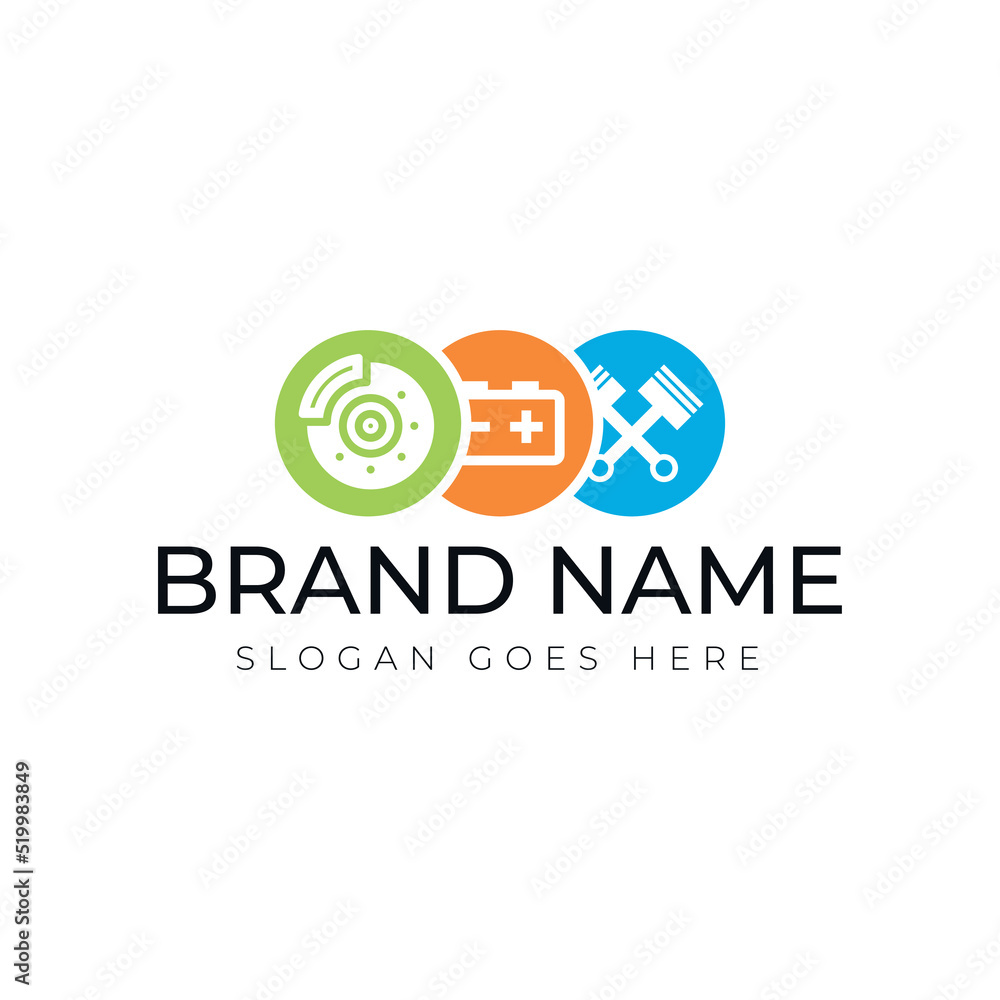 Spare Parts Logo, Brake Disc, Battery and Shock Absorber for Automobile Industry Spare Parts Logo, Brake Disc, Battery and Shock Absorber for Automobile Industry