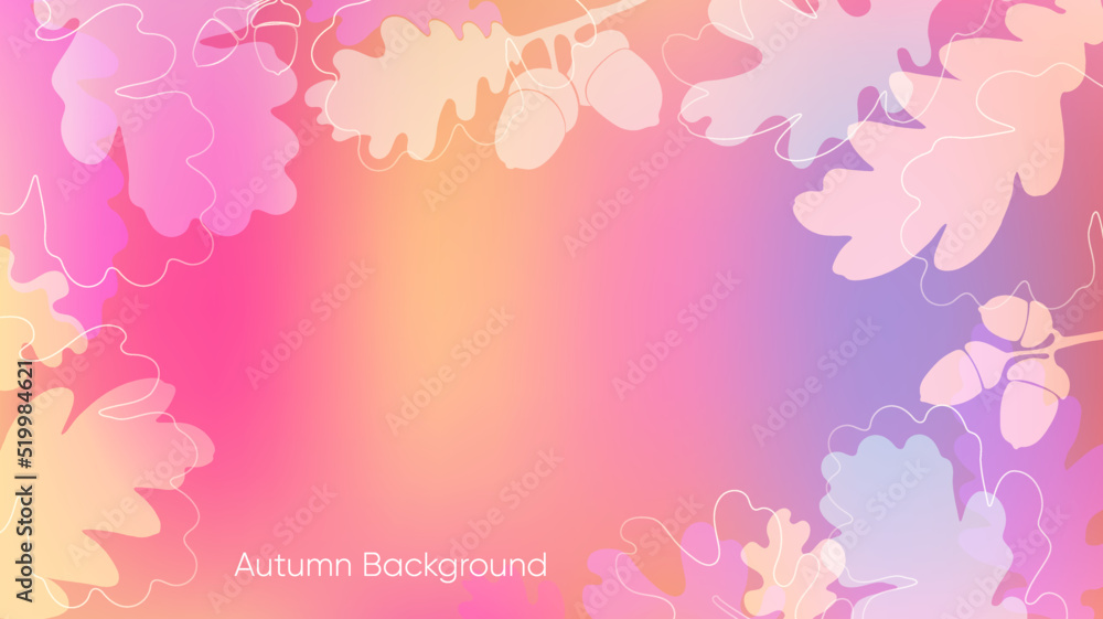 Abstract autumn background with leaves.