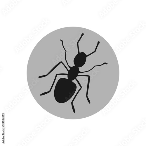 Animal ant icon. Simple illustration of Animal ant icon for web design isolated on white background