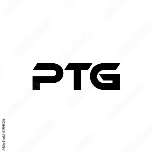 PTG letter logo design with white background in illustrator, vector logo modern alphabet font overlap style. calligraphy designs for logo, Poster, Invitation, etc.
