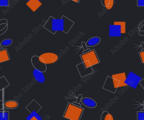 Beauty industry seamless pattern