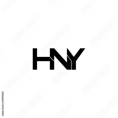 hny letter original monogram logo design