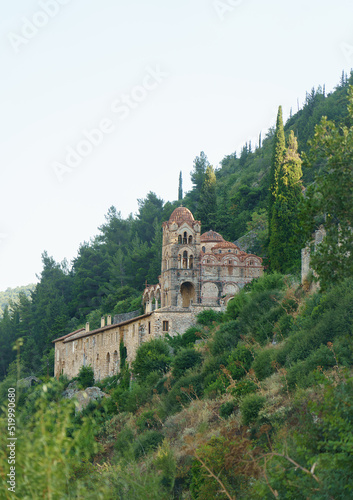 Pantanassa Monastery in ancient city of Mystras. UNESCO world heritage sight. photo