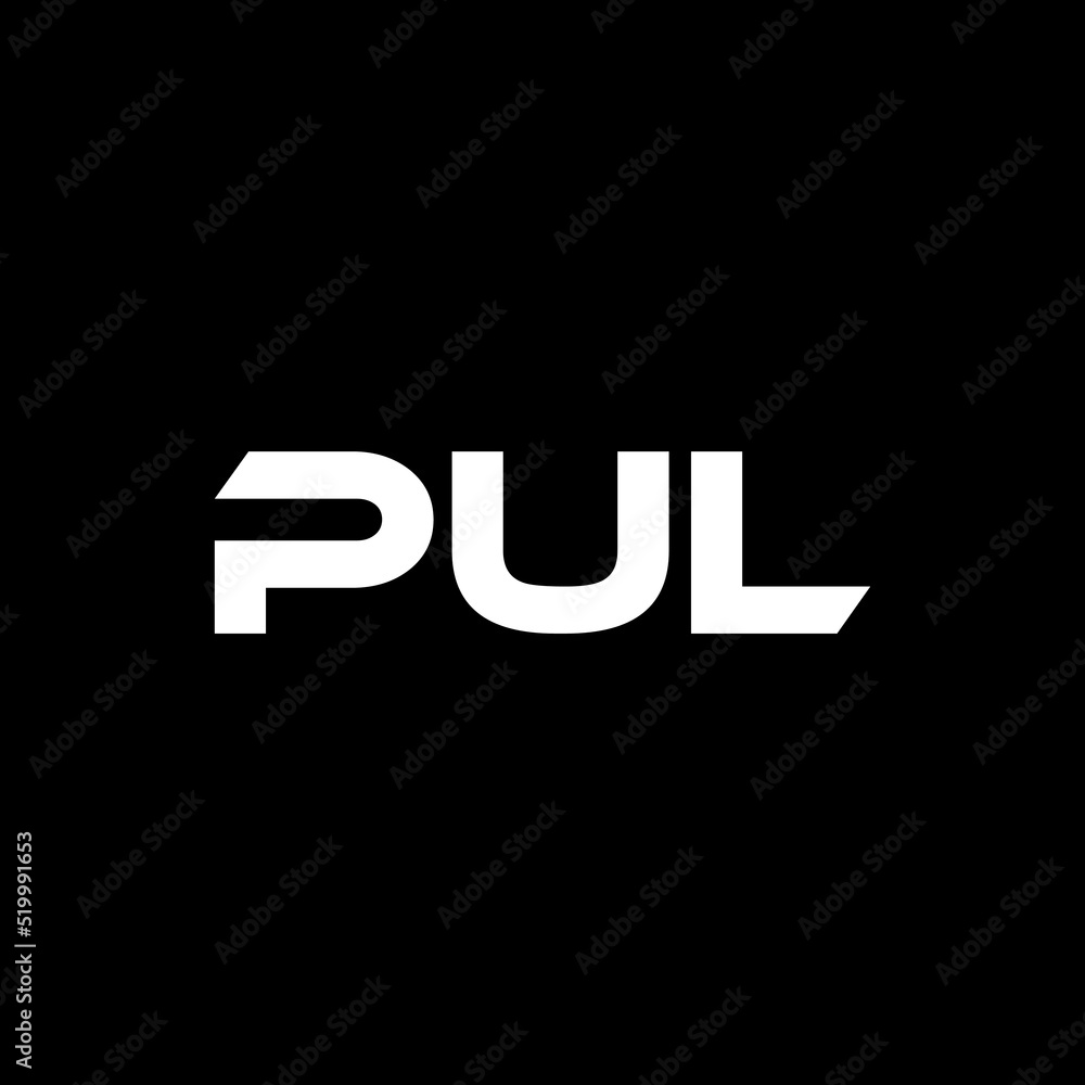 PUL letter logo design with black background in illustrator, vector logo modern alphabet font overlap style. calligraphy designs for logo, Poster, Invitation, etc. PUL letter logo design with black background in illustrator, vector logo modern alphabet font overlap style. calligraphy designs for logo, Poster, Invitation, etc.