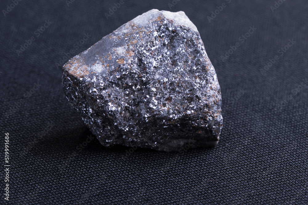 Galena mineral, Rajasthan, India. Lead ore deposits — Galena is one of